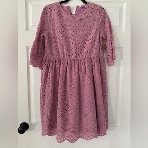 Ces Femme purple eyelet dress